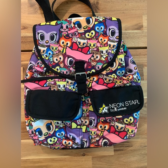 Neonstar by Tokidoki Loungefly Backpack| Colorful Owls| Unisex - Picture 6 of 13